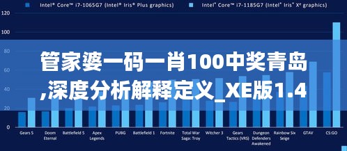 管家婆一碼一肖100中獎青島,深度分析解釋定義_XE版1.401