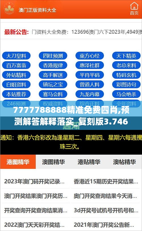 7777788888精準免費四肖,預測解答解釋落實_復刻版3.746