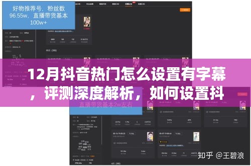 深度解析，如何設(shè)置抖音熱門字幕視頻——以12月為例的實用指南與評測總結(jié)