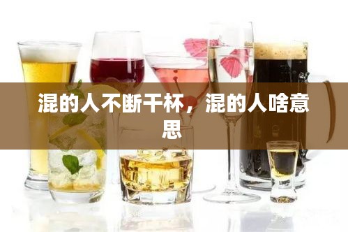 混的人不斷干杯，混的人啥意思 