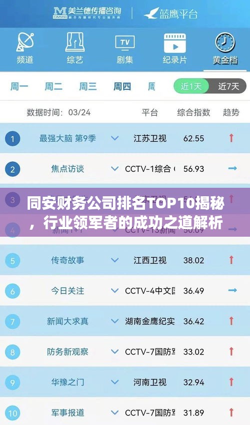 同安財務(wù)公司排名TOP10揭秘，行業(yè)領(lǐng)軍者的成功之道解析