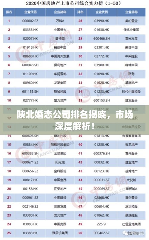 陜北婚戀公司排名揭曉，市場(chǎng)深度解析！