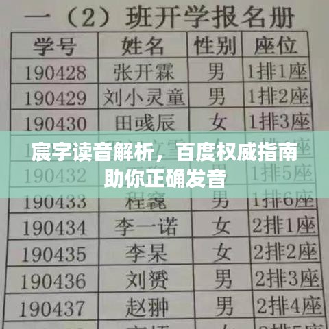 宸字讀音解析，百度權威指南助你正確發(fā)音