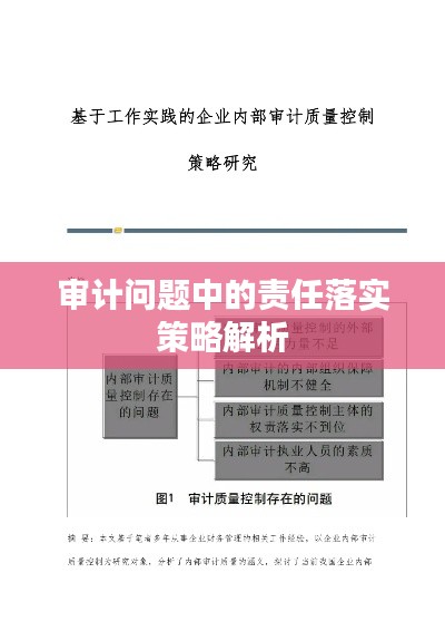 審計問題中的責(zé)任落實策略解析