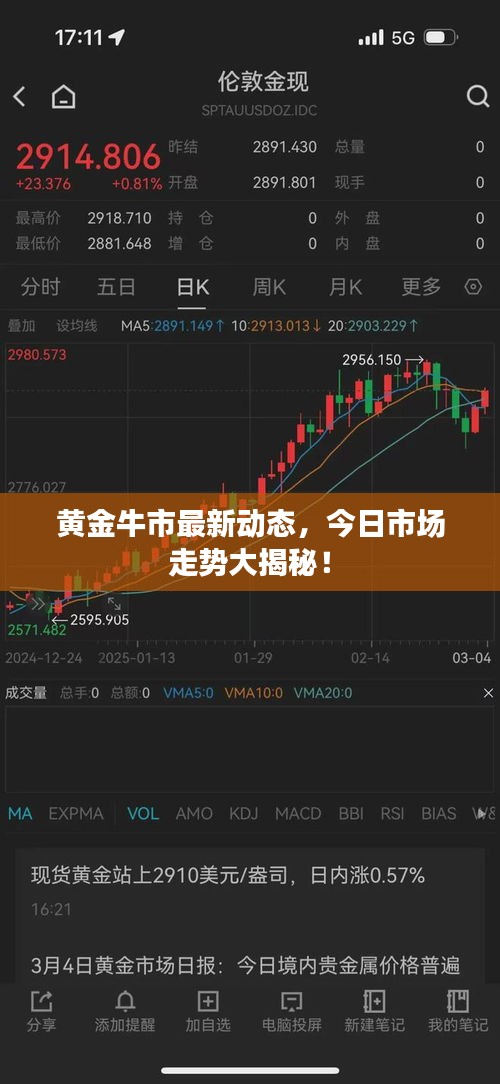 黃金牛市最新動(dòng)態(tài)，今日市場(chǎng)走勢(shì)大揭秘！