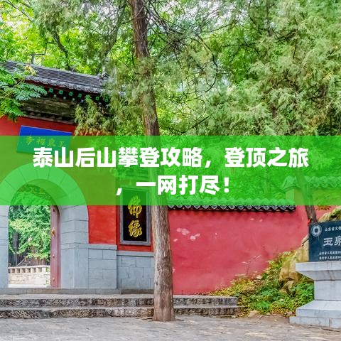 泰山后山攀登攻略，登頂之旅，一網(wǎng)打盡！